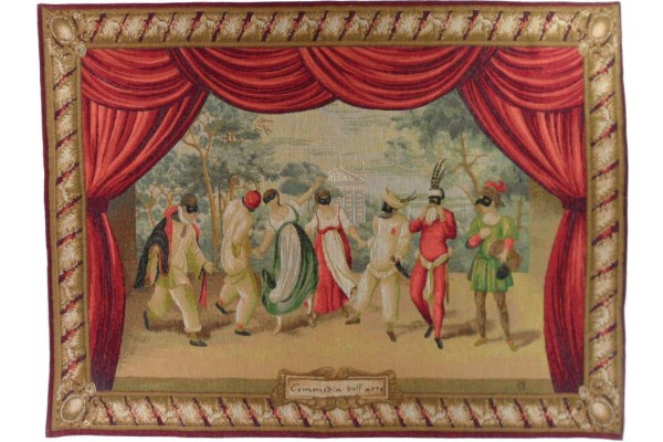 Gobelín Tapisserie Comedia del Arte Gobelín Tapisserie Comedia del Arte